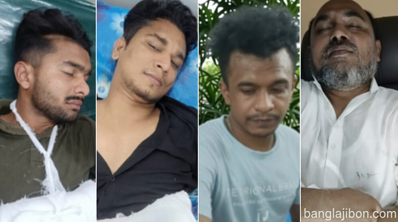 চাঁদপুরে চাঁদা না দেওয়ায় বাজার ইজারাদারসহ ৬ জনকে কুপিয়ে জখম