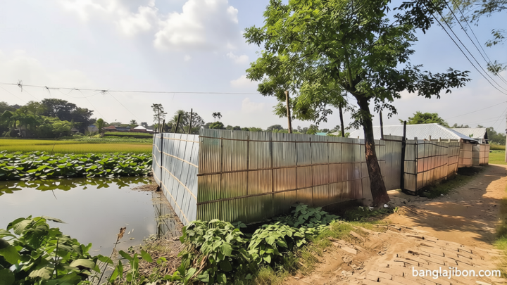 নীলফামারীর সৈয়দপুর: রেলের জলাশয় ভরাট করে ‘প্লট বিক্রি’
