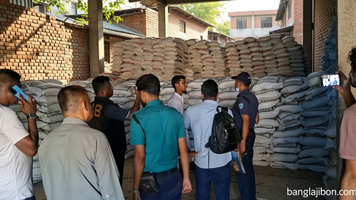 র‍্যাব-প্রশাসনের অভিযানে মিলল নামীদামি ব্র্যান্ডের বস্তায় সরকারি চাল