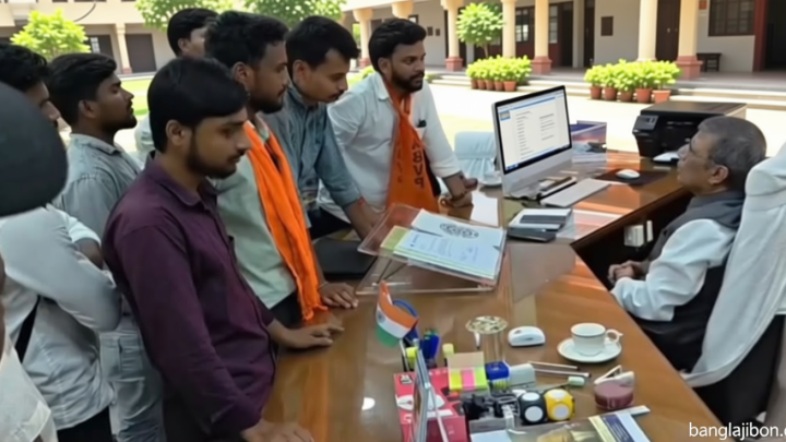 পশ্চিমবঙ্গে বিশ্ববিদ্যালয়ে ঢুকে ‘জয় শ্রীরাম’ স্লোগান, ভাঙচুর