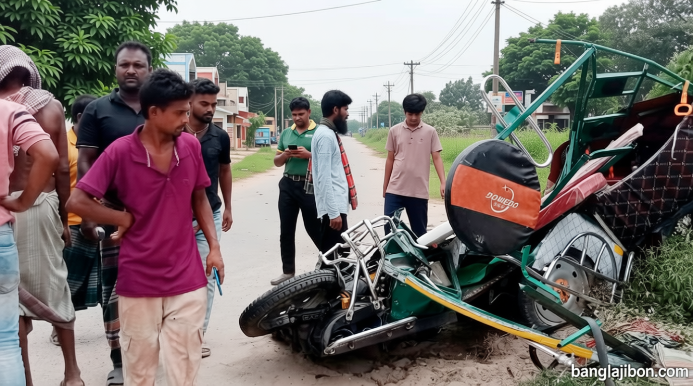 যশোরে কাভার্ড ভ্যানের চাপায় ইজিবাইক-ভ্যানের চার যাত্রী নিহত, সড়ক অবরোধ