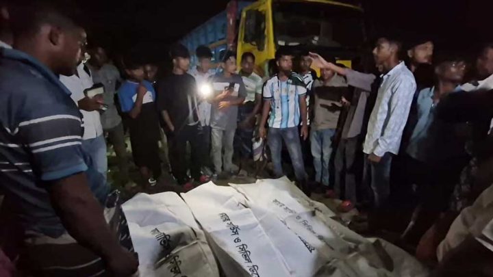 বগুড়ায় দুই মোটরসাইকেলের সংঘর্ষে প্রাণ গেল তিন বন্ধুর
