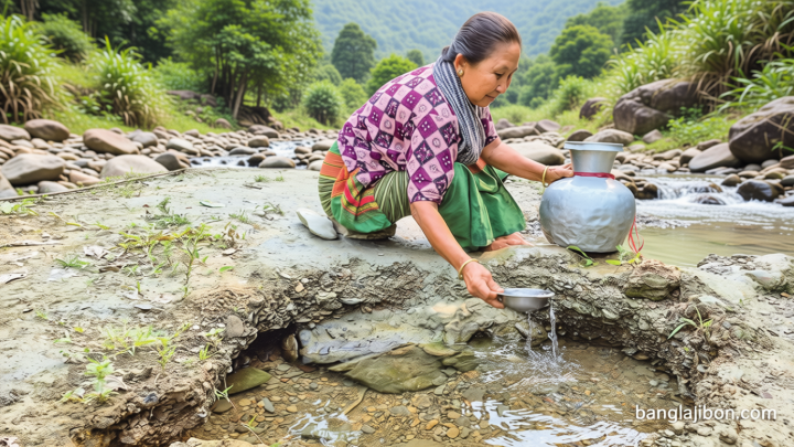 খাগড়াছড়ি পাহাড়ি অঞ্চল: পানি সংকটে ৪০% মানুষ