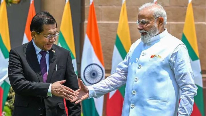 প্রথম বিদেশ সফরে কেন ভারতে গেলেন মিয়ানমারের প্রেসিডেন্ট হ্লাইং