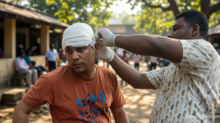 পিরোজপুরে সালিস শেষে হামলা, আহত ৪