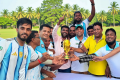 বিশ্বকাপের আমেজে কুলাউড়ায় আর্জেন্টিনা-ব্রাজিল সমর্থকদের প্রীতি ম্যাচ