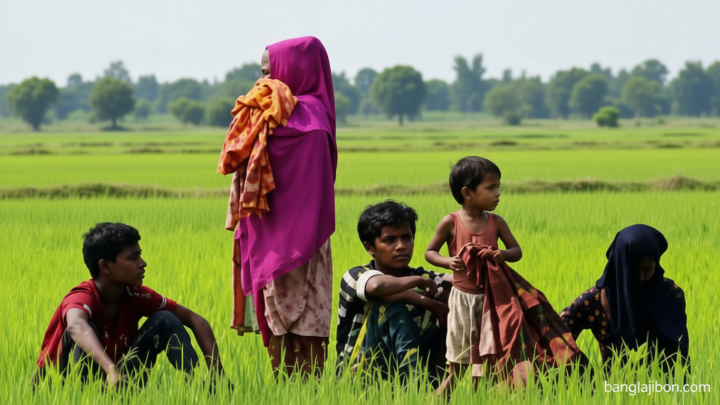 দিনভর সীমান্তের শূন্যরেখার কাছে নারী-শিশুসহ ৯ জন, রাত নামলেও নেয়নি কোনো দেশ
