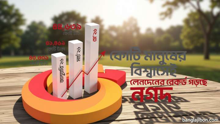 মে মাসে নগদে লেনদেনের নতুন রেকর্ড