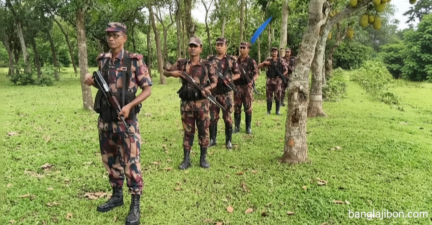 ব্রাহ্মণবাড়িয়া সীমান্তে সতর্ক অবস্থানে বিজিবি, পুশ ইন ও চোরাচালান ঠেকাতে বাড়তি নজরদারি
