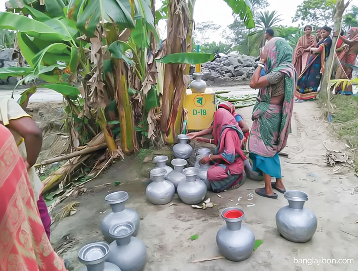 খুলনার ৪ উপজেলা: ২০ ফুট নেমে গেছে পানির স্তর সুপেয় পানির সংকট বাড়ছে