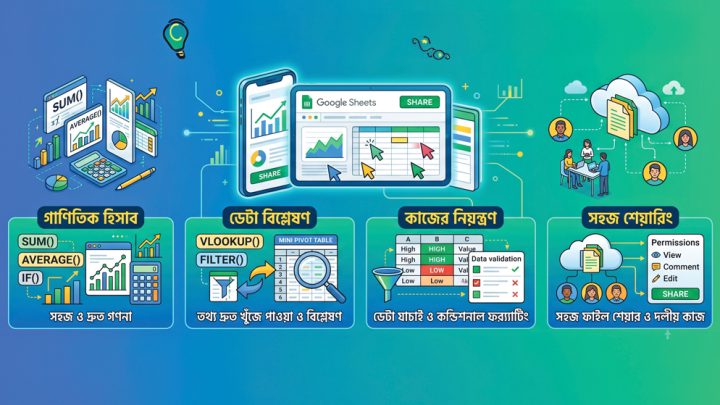 গুগল শিটস: দৈনন্দিন কাজের আধুনিক ও স্মার্ট সমাধান