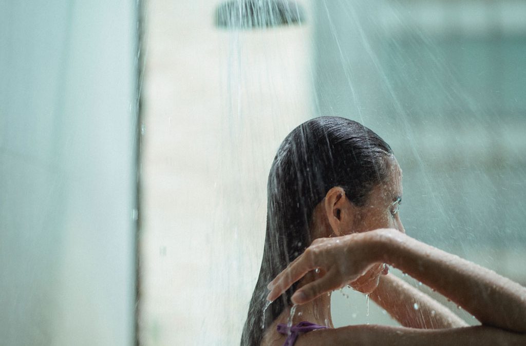 taking-shower