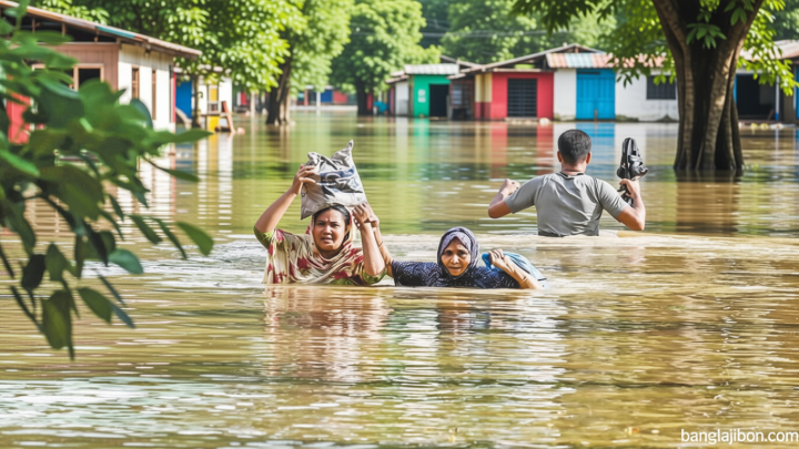 বন্যা পরিস্থিতি: সার্বিকভাবে উন্নতি হলেও বৃষ্টিতে নতুন প্লাবনের শঙ্কা