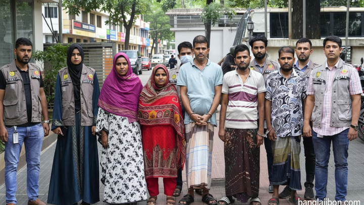 হানিট্র্যাপে ব্যবসায়ী-চাকরিজীবীদের ব্ল্যাকমেল, অর্থ আদায়ের অভিযোগে গ্রেপ্তার ৫