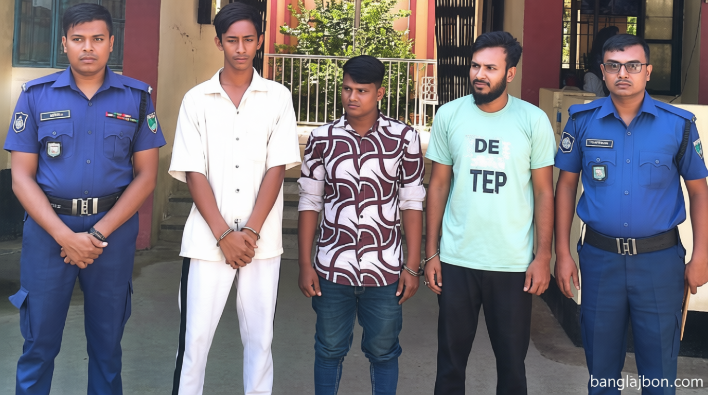 বান্ধবীকে নিয়ে ঘুরতে বেরিয়ে যুবককে মারধর করে চাঁদা দাবি, আটক ৩