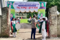 ছুটির দিনে শিক্ষার্থীদের রাস্তায় দাঁড় করিয়ে এমপিকে ঢাকঢোল বাজিয়ে অভ্যর্থনা