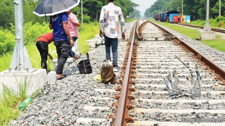 পদ্মা রেললাইনে চুরির উৎসব