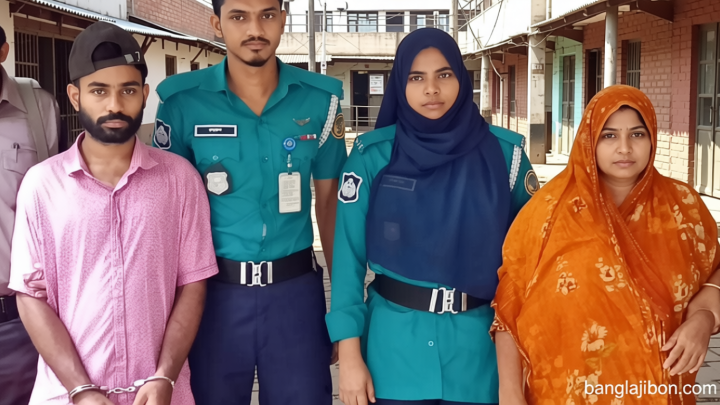 সম্পদ লুটের চেষ্টা: ভিক্ষুক পরিচয়ে ঘরে ঢুকে বৃদ্ধাকে কুপিয়ে জখম, মা-ছেলে গ্রেপ্তার