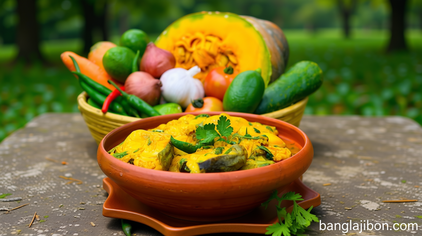 মিষ্টিকুমড়া দিয়ে পাঙাশের রসা