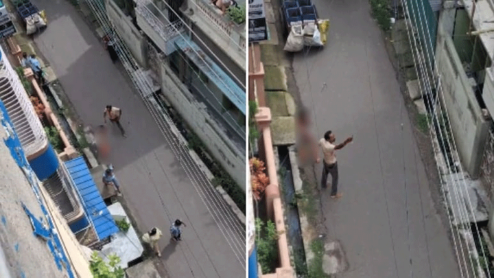 রাস্তায় প্রকাশ্যে স্ত্রীকে কুপিয়ে হত্যার পর স্বামীর আত্মহত্যার চেষ্টা
