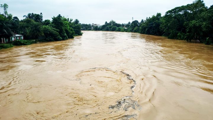 পাহাড়ি ঢল ও টানা বৃষ্টিতে আবারও বাড়ল শেরপুরের নদ-নদীর পানি, নিম্নাঞ্চল প্লাবিত