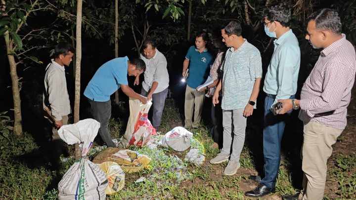 খাগড়াছড়িতে ৫ বস্তা গুইসাপসহ নারী আটক